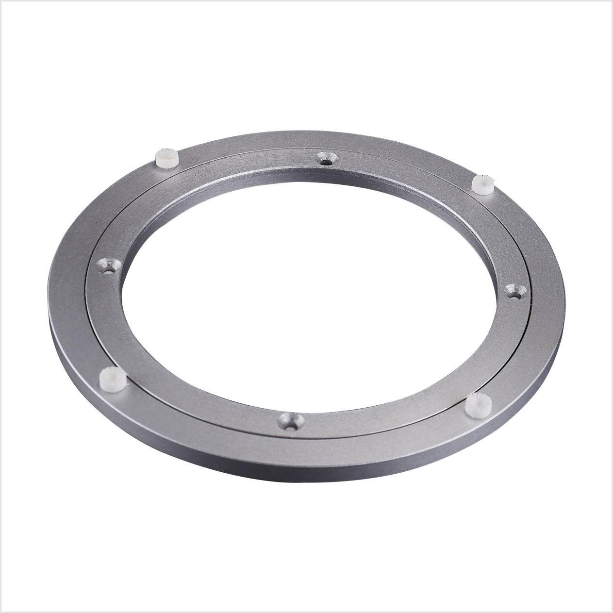 16寸400mm玻璃转盘底座餐桌转盘轴承转盘铝合金圆桌转盘万向转盘 - 图3