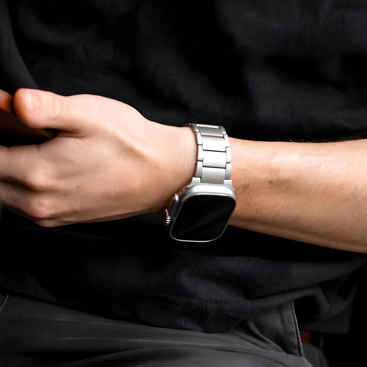 ERFG适用AppleWatch Ultra3表带新款S11钛合金S10苹果S9手表表带iwatch纯钛金属高级感SE男女7创意49/46/45mm - 图3