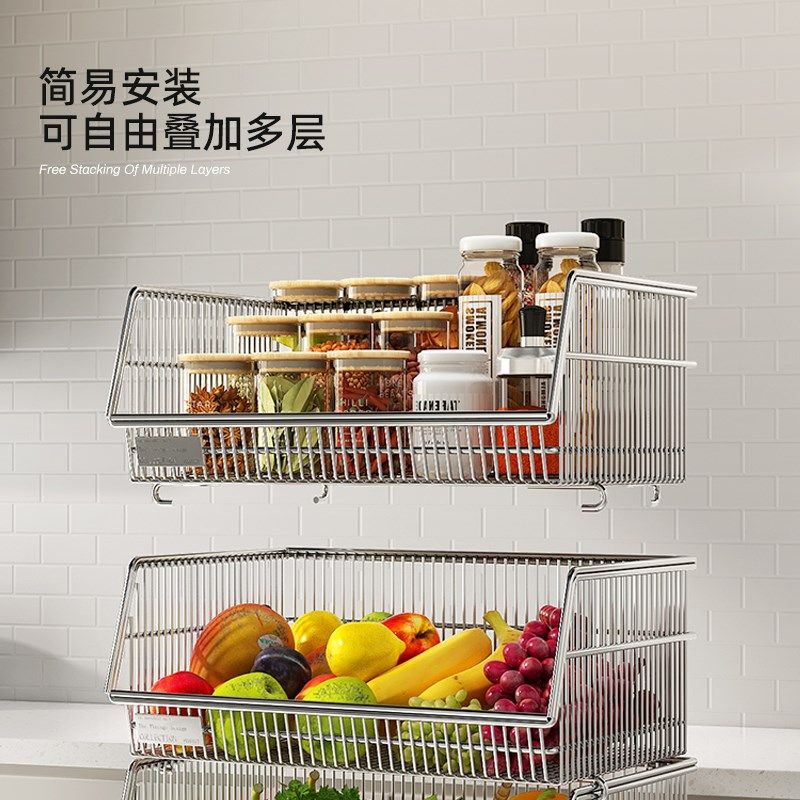 家用小推车果蔬置物架厨房菜篮子收纳筐落地多层放蔬菜移动收纳篮,淘宝优惠券,粉丝福利购,淘宝优惠卷