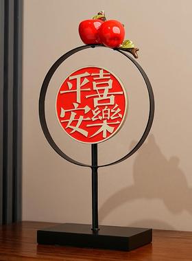 汉美新中式柿柿意客厅20230301摆件电视贝柜玄关办公室乔居迁新如