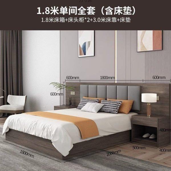 宾馆床酒店家具公寓间标间床民宿双人床酒店床专用厂供应链,淘宝优惠券,粉丝福利购,淘宝优惠卷