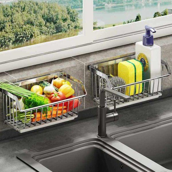 ///304不锈钢挂篮厨房置物架壁挂式墙上放姜蒜蔬菜篮子收纳,淘宝优惠券,粉丝福利购,淘宝优惠卷