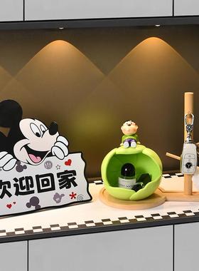 胖虎入户钥匙收纳玄关摆件进门口客厅鞋柜装饰品搬家乔迁新居礼物