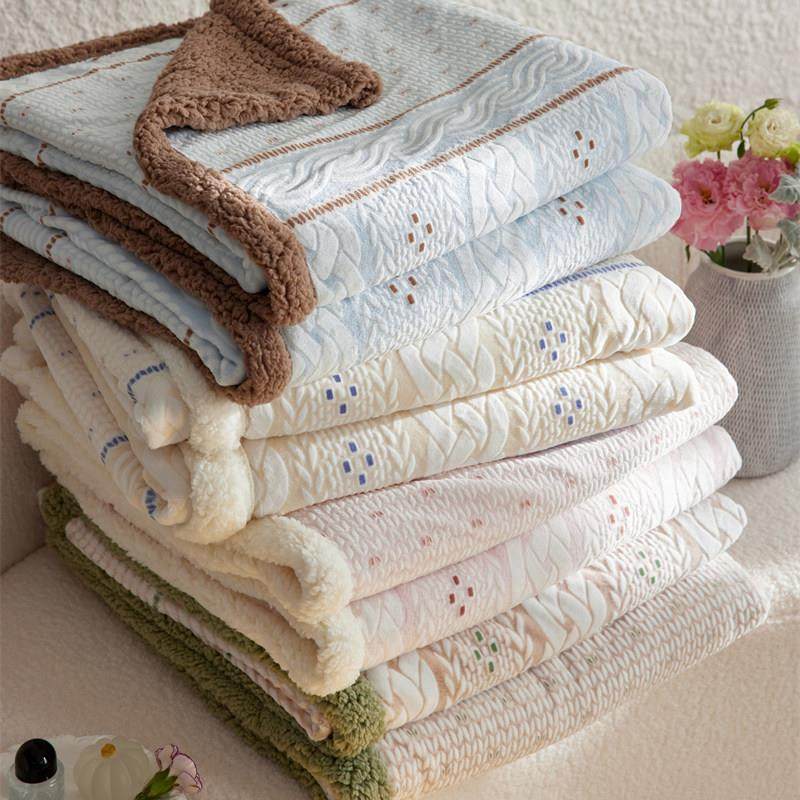 超幸运~立体雕花绒冰岛之韵午休毯盖毯秋冬羊羔绒毯子沙发休闲,淘宝优惠券,粉丝福利购,淘宝优惠卷