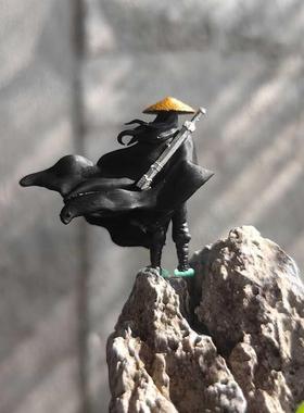 江湖故人古风侠客小摆件假山水陆缸微景观盆景造景树脂微缩小人物