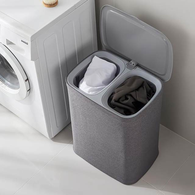 Fabric with lid dirty clothes basket household bathroom dirty clothes storage basket handle dirty clothes basket toys storage bucket