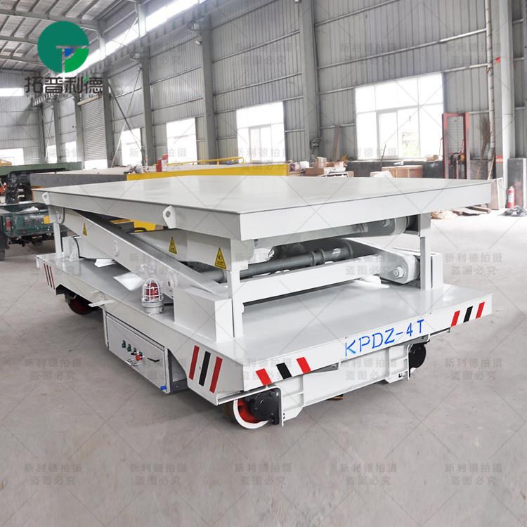 车间大型钢板运输轨道供电电动平板车工厂运输重型搬运车有轨平车 - 图1