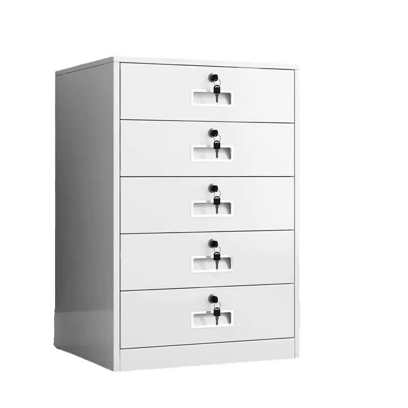 Iron filing cabinet filing cabinet movable cabinet half cabinet safe drawer cabinet carbon steel low cabinet office small cabinet
