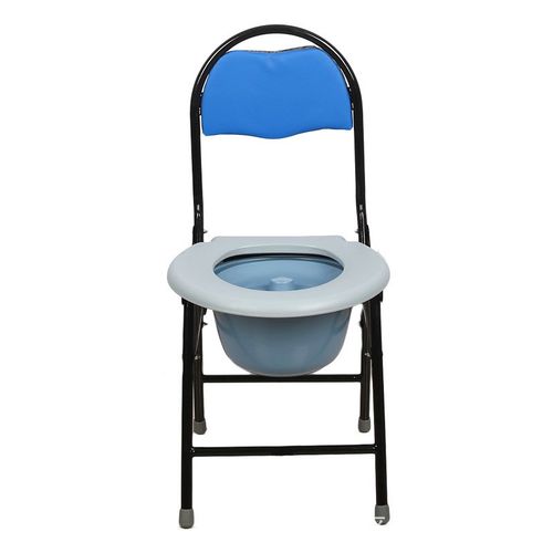 坐便椅 钢管喷涂坐便q椅 可折叠 一椅多用坐便椅 可提式便桶 - 图0