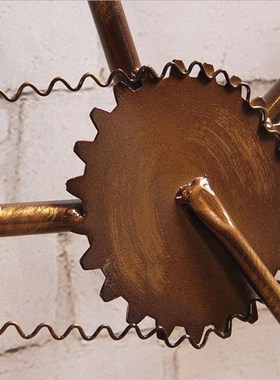 复古工业风创g意铁艺自行车网咖酒吧餐厅墙面壁挂壁饰装饰工艺品