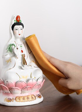 佛堂净佛巾佛像观音清洁香炉供具佛龛高档佛具打扫工具神像除尘扫