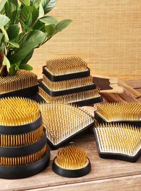 剑山插花器插花器皿底座针禅意中式日式花艺材料插花固定神器工具