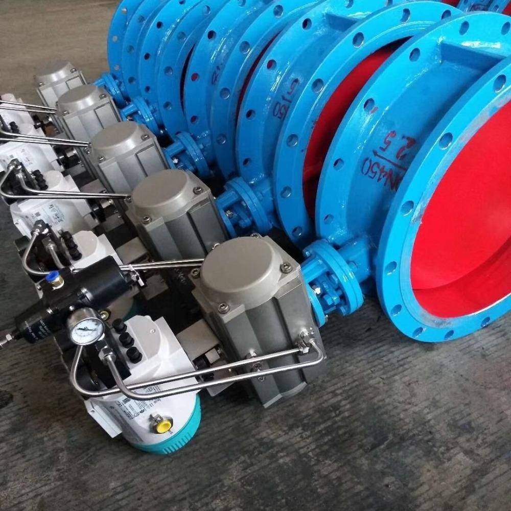 电动硬密封蝶阀D943P双向压多层次法兰式硬密封蝶阀 - 图0