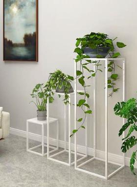 北欧创意铁艺花架室内绿植花盆架客厅置物架阳台简约落地式花几