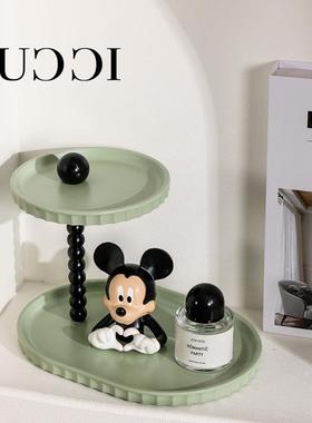 中古高级感入户玄关钥匙收纳摆件进门鞋柜客厅桌面收纳盒家居饰品