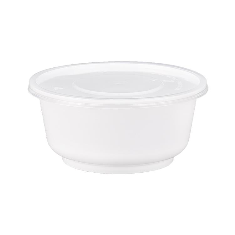 一次性碗带盖冰粉酸辣粉商用1000ml盒子可微波炉加热打包圆形餐盒 - 图3