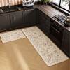 Kitchen floor mats, absorbent foot mats, dirt-resistant, anti-fouling, anti-slip, anti-fall woven mats, bathroom door soft pads, wear-resistant carpets