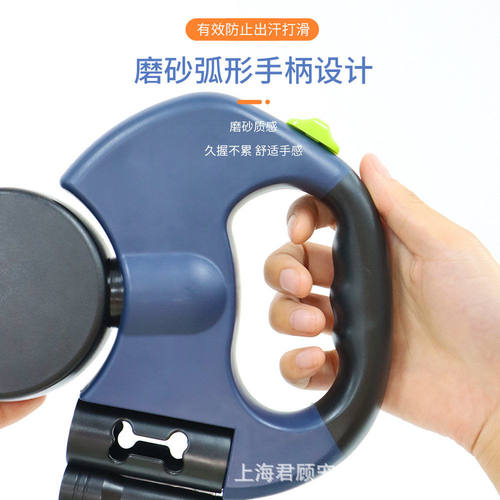 亚马逊一拖二自动伸缩牵引绳宠物双头狗链子小型狗狗二合一遛狗绳 - 图0