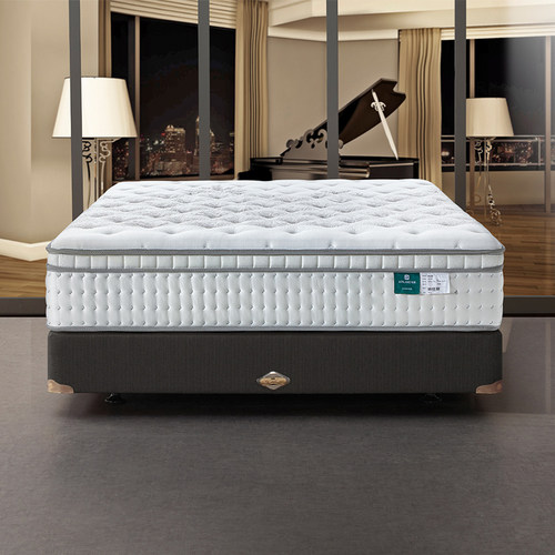 【睡美人】雅兰席梦思床垫双人家用独立弹簧加厚天然乳胶正反两用 - 图1