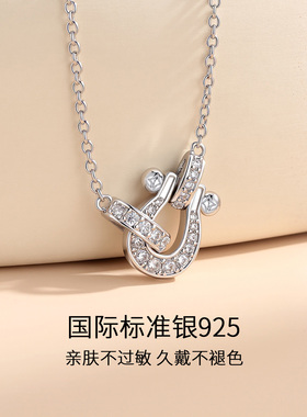 优米银饰生肖马上有钱纯银项链