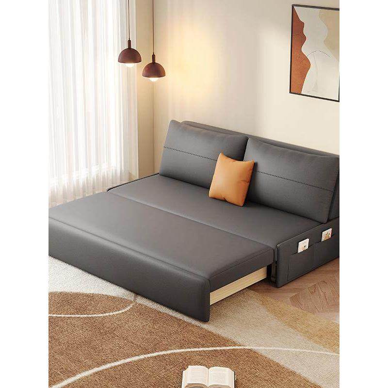 2024新简单轻豪华科技布折叠沙发床两用家庭小公寓客厅多功能可伸,淘宝优惠券,粉丝福利购,淘宝优惠卷