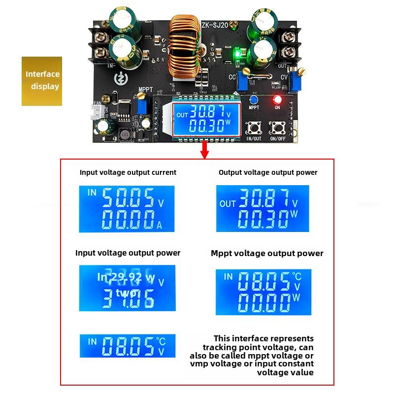 Mppt太阳能控制器电池充电模块光伏稳压同步整流器自动升压降压电 - 图1