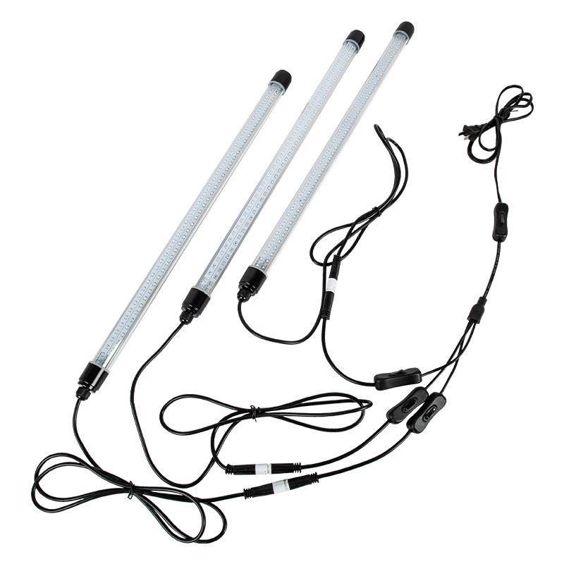 LED防水灯管一拖三双排灯珠鱼缸水族水草灯大型七彩金龙鱼增色亮,淘宝优惠券,粉丝福利购,淘宝优惠卷