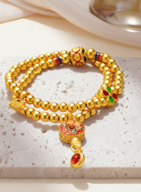 雅仕雅乐双层复古国风手链