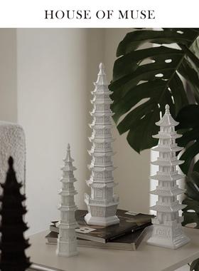 缪斯家 ”聚财塔“/文昌塔九层七层六层古塔玄关客厅书房开运摆件