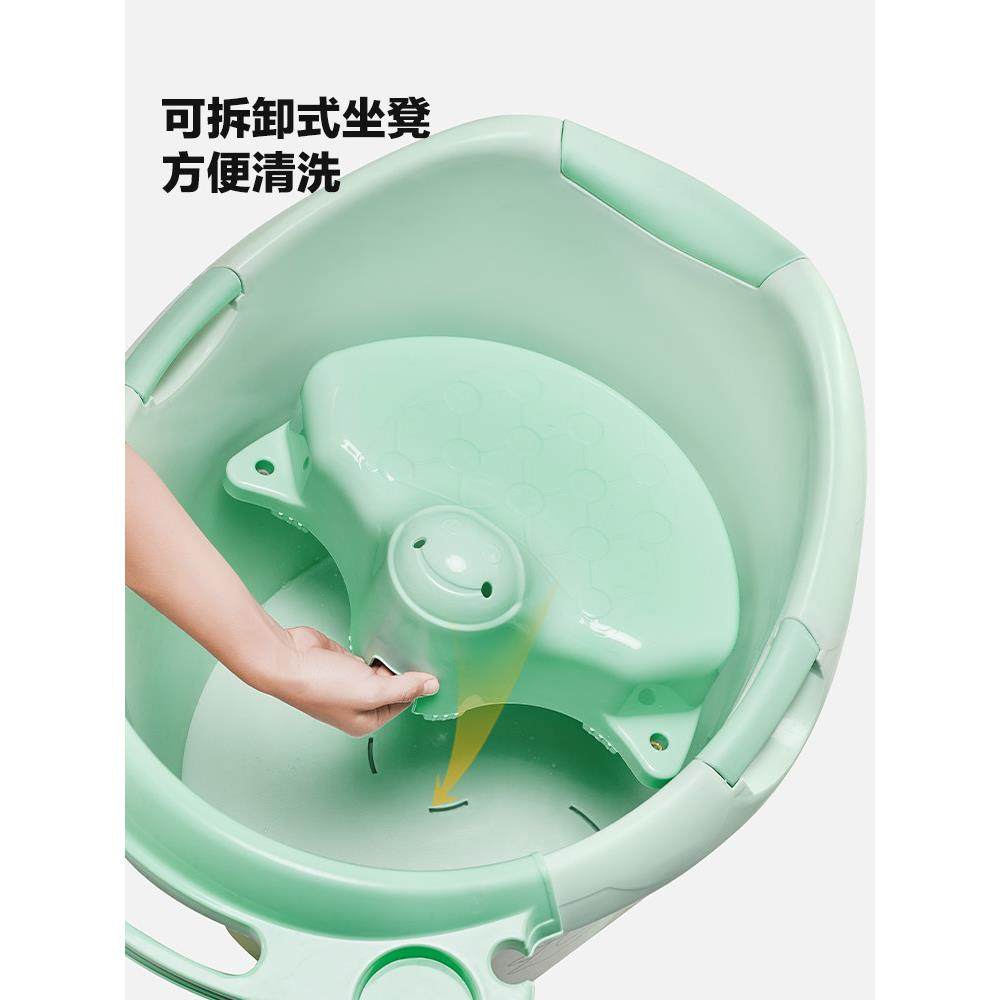儿童浴桶洗澡桶大号婴儿浴盆宝宝洗澡盆加厚可坐沐浴桶新生儿用品,淘宝优惠券,粉丝福利购,淘宝优惠卷