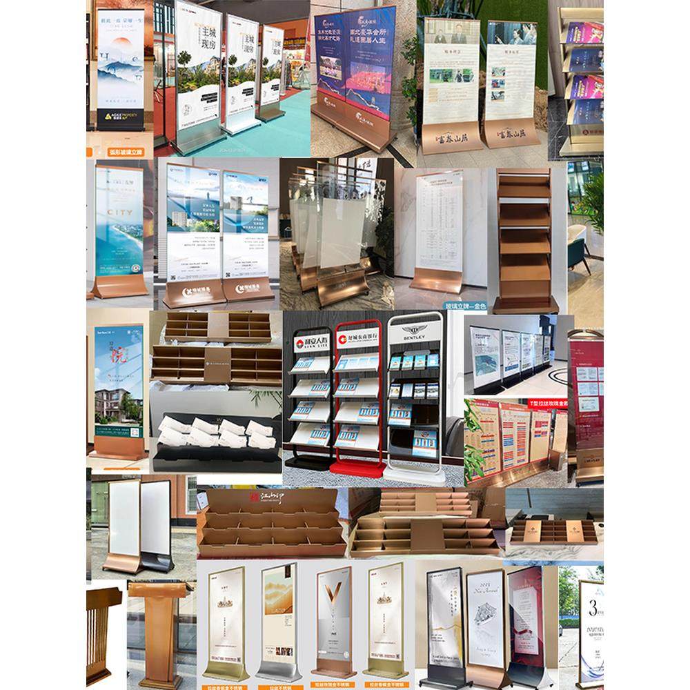 售楼部名片盒前台高档桌面摆放卡片座多格放置收纳盒名片展示架子,淘宝优惠券,粉丝福利购,淘宝优惠卷