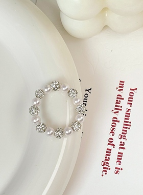 合金NANSHE/南奢 珠珠带z开口戒指气质轻奢 L608