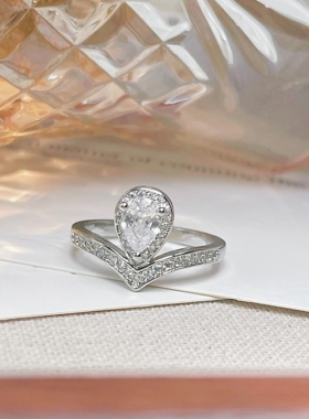 NANSHE/南奢 轻奢水滴戒指气质