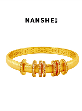 NANSHE/南奢 中古拉丝法式复古手镯L1103