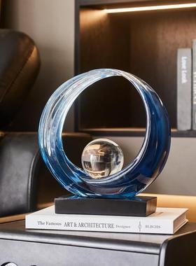 财源滚滚原创高端轻奢艺术酒柜摆件客厅书房书架装饰品开业礼物