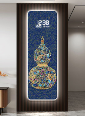 葫芦万年历2026新款格栅装饰挂钟