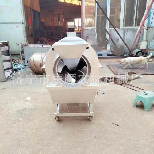 100油菜籽榨油翻炒机 大型不锈钢炒货机 面粉花生无烟翻炒机厂家 - 图2