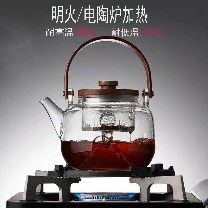 高硼玻璃煮茶壶明火耐高温蒸煮两用加厚电陶炉专用泡茶耐热烧水壶,淘宝优惠券,粉丝福利购,淘宝优惠卷