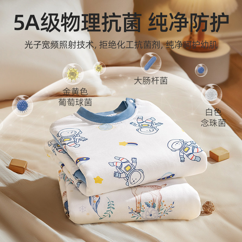 贝肽斯宝宝秋衣套装秋冬新款纯棉保暖加厚儿童秋衣秋裤夹棉男女童,淘宝优惠券,粉丝福利购,淘宝优惠卷