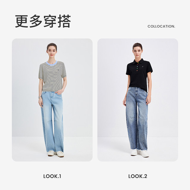 Navigare High Waist Commuter Denim Banana Pants