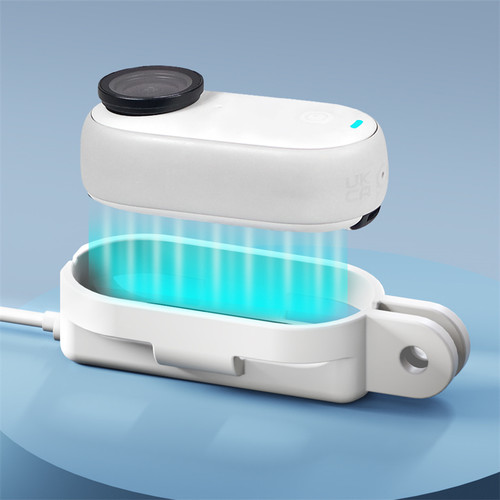 XINTE/馨特 适用影石Insta360 GO3S/GO3拇指运动相机磁吸快装转接边框可充电横竖拍支架第一人称固定座保护套 - 图0