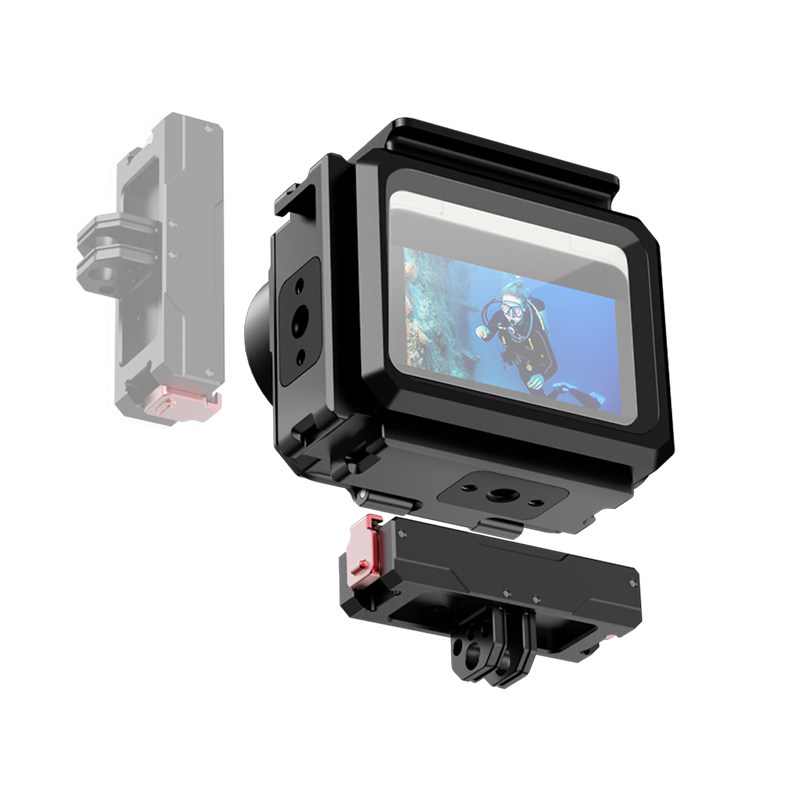 XINTE/馨特 适用影石Insta360 GO3S金属防水壳360go3潜水壳横竖磁吸快装支架拇指相机保护罩80米深潜水下摄影,淘宝优惠券,粉丝福利购,淘宝优惠卷