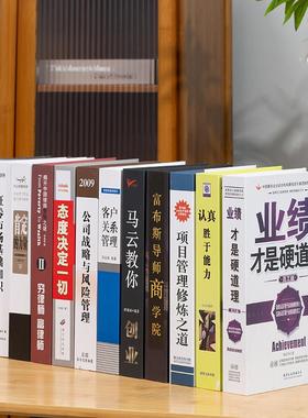 现代中文企业经济管理假书仿真书办公室书柜装饰书壳子桌面摆件