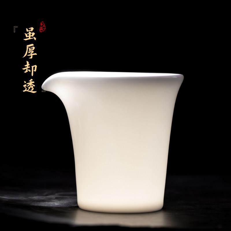 软玉瓷手抓公道杯茶隔板陶瓷男杯简易茶具配件家用白瓷茶海,淘宝优惠券,粉丝福利购,淘宝优惠卷