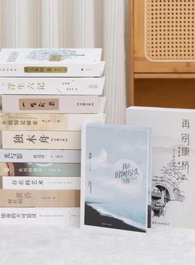 办公室装饰摆件假书中文装饰书英文拍照道具书仿真书现代简约定制