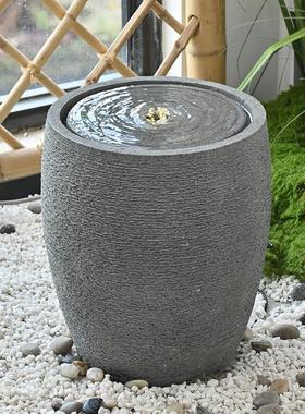 简约轻奢流水摆件现代极简欧式客厅加湿器招财喷泉造景公司开 业