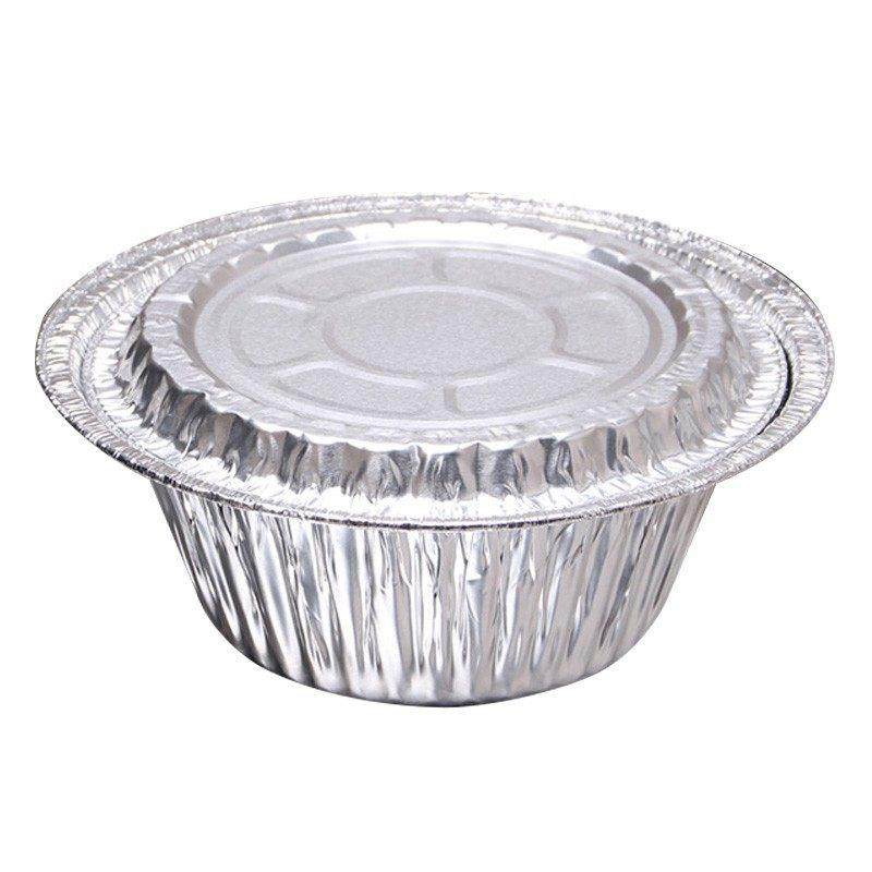 一次性锡纸碗圆形煲仔饭外卖打包锡纸盒烧烤箱铝箔纸花甲粉专用碗,淘宝优惠券,粉丝福利购,淘宝优惠卷