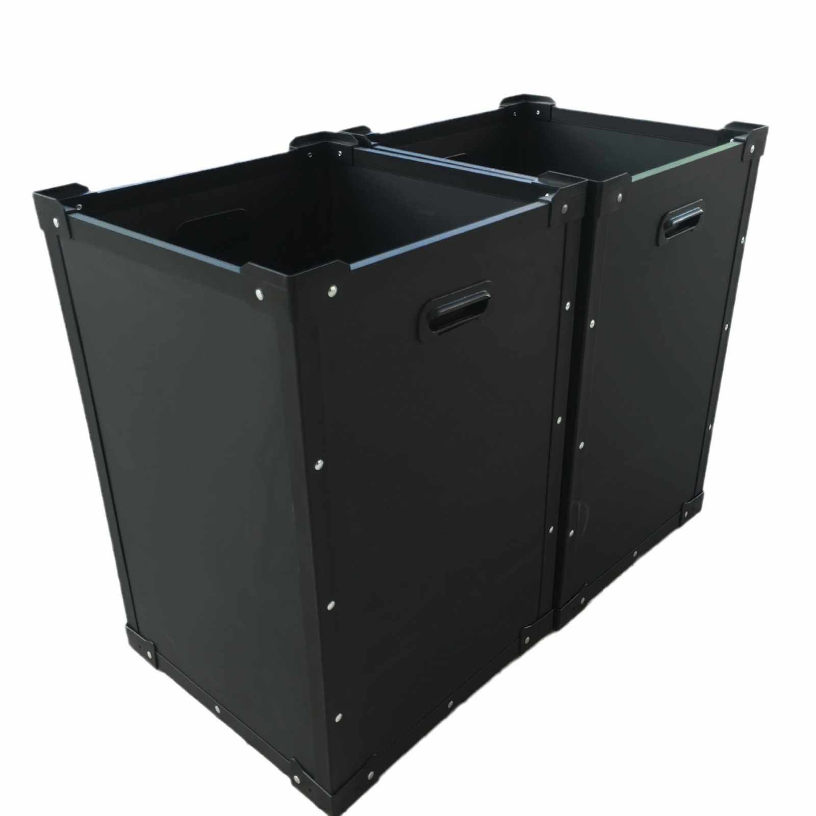 黑色中空板骨架周转箱防静电带刀卡PP瓦楞板塑胶箱电子隔板万通箱,淘宝优惠券,粉丝福利购,淘宝优惠卷