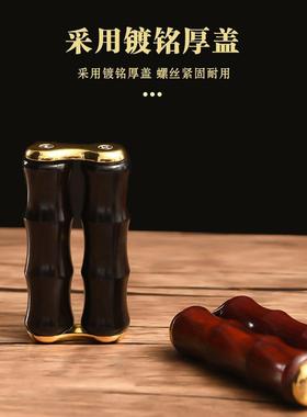 创意节节高手把件紫檀财源滚滚来竹节节节高升滚轮式滑动减压锻炼