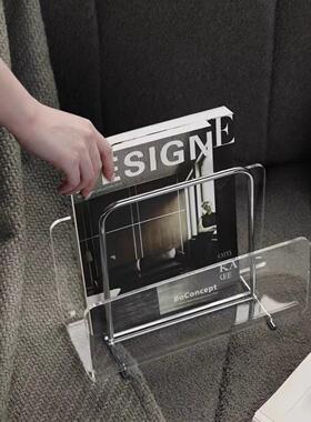 现代简约大理石展示架亚克力书架摆件客厅样板件办公室家居装饰品